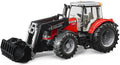 BRUDER 3047 MASSEY FERGUSON 7624 TRACTOR WITH FRONT LOADER