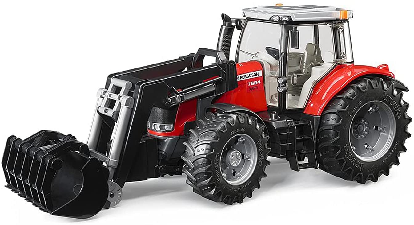 BRUDER 3047 MASSEY FERGUSON 7624 TRACTOR WITH FRONT LOADER