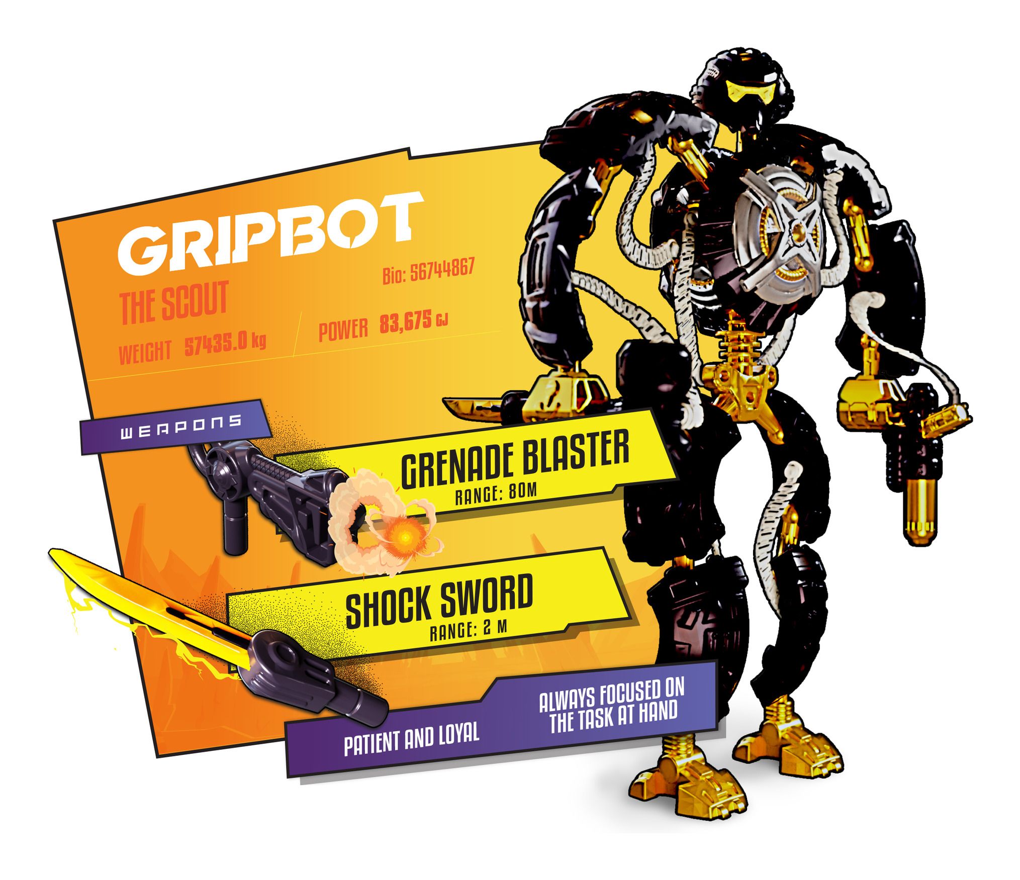 GIGA BOTS 61127 GRIPBOT