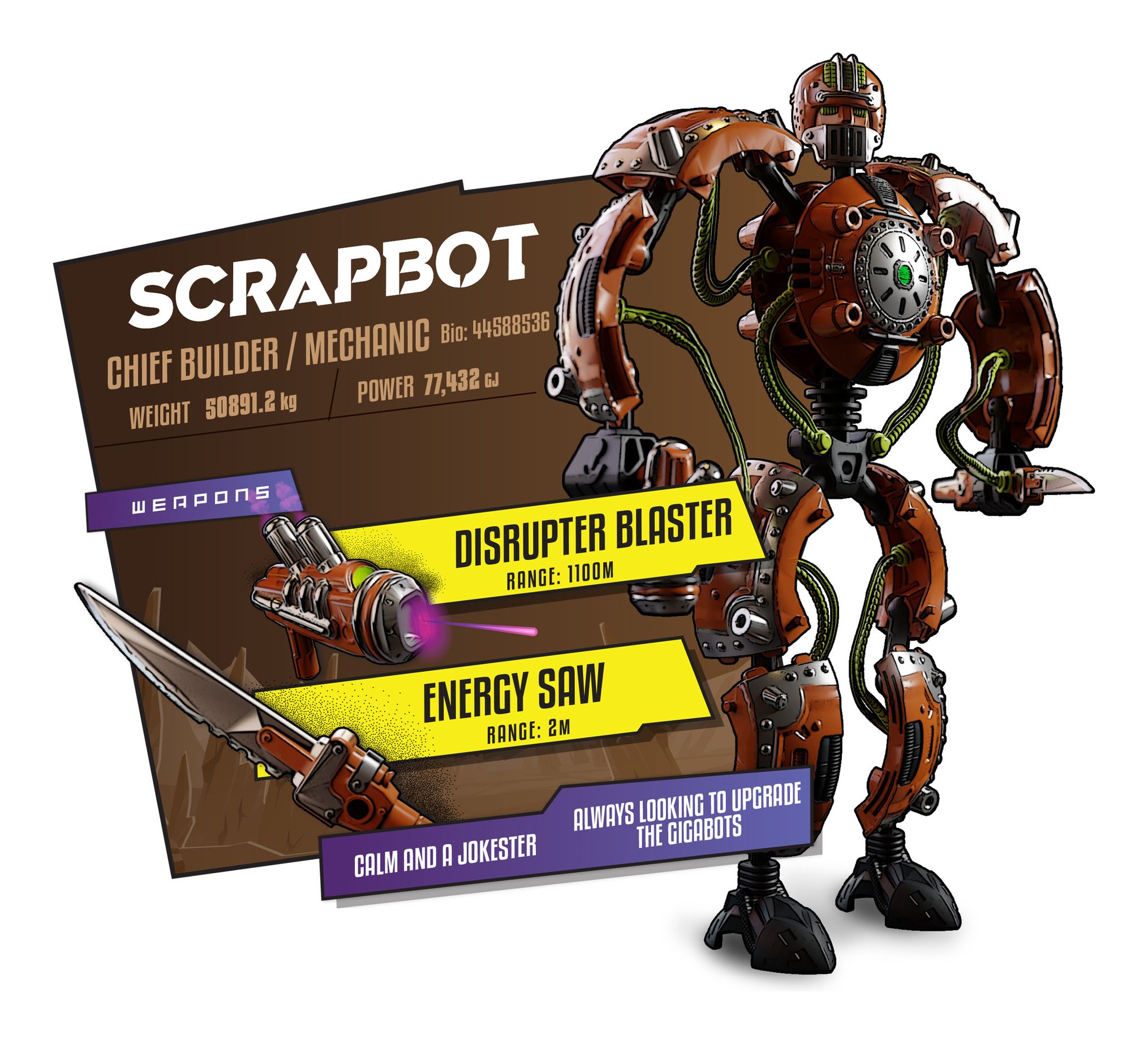 ** SALE ** GIGA BOTS 61128 SCRAPBOT