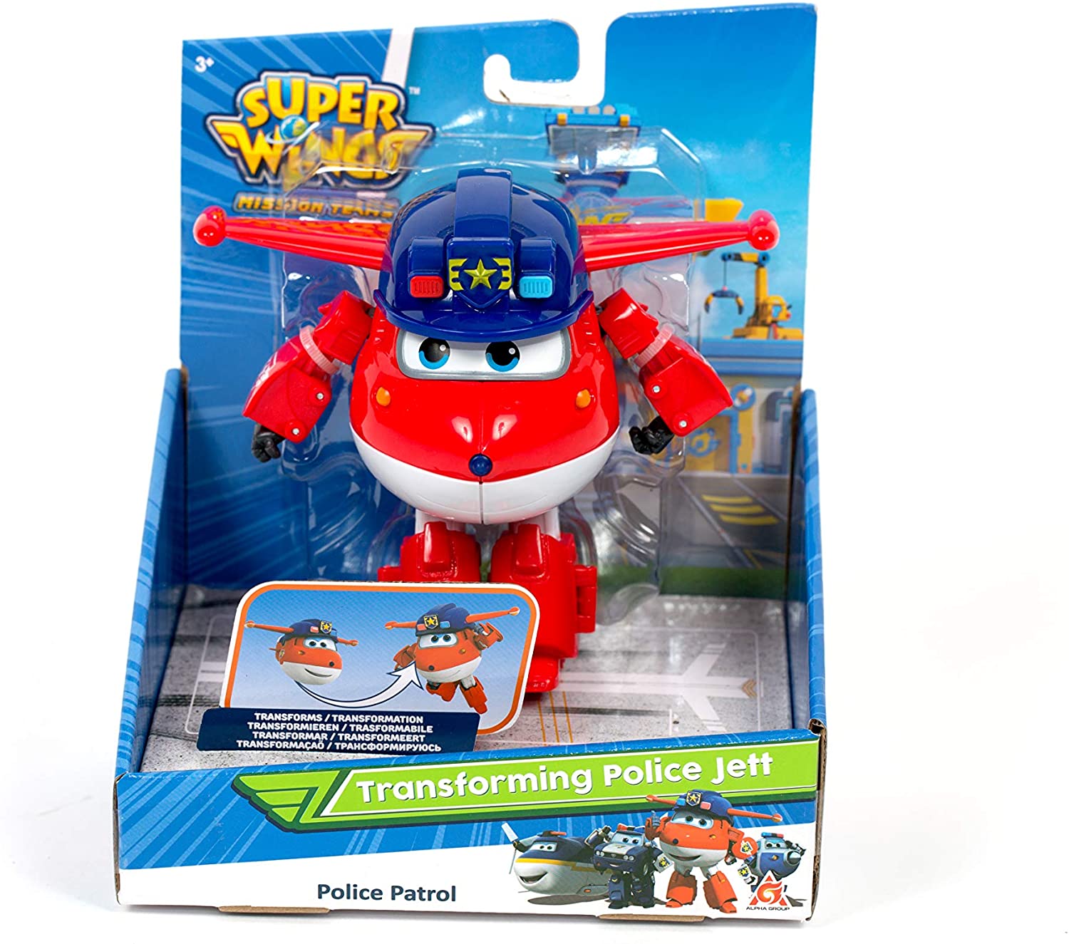 SUPER WINGS 37414 TRANSFORMING POLICE JETT