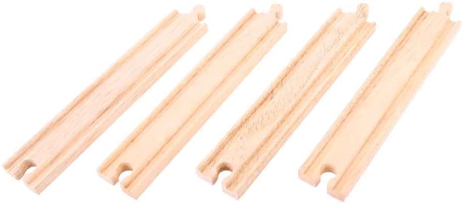 BIGJIGS RAIL BJT100 LONG STRAIGHTS TRACK WOODEN RAILWAY