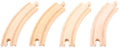 BIGJIGS RAIL BJT102 LONG CURVES WOODEN RAILWAY