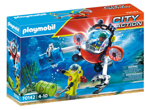 PLAYMOBIL 70142 CITY ACTION SEA RESCUE ENVIROMENTAL EXPEDITION