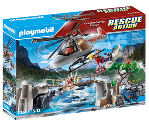 PLAYMOBIL 70663 RESCUE ACTION CANON COPTER RESCUE