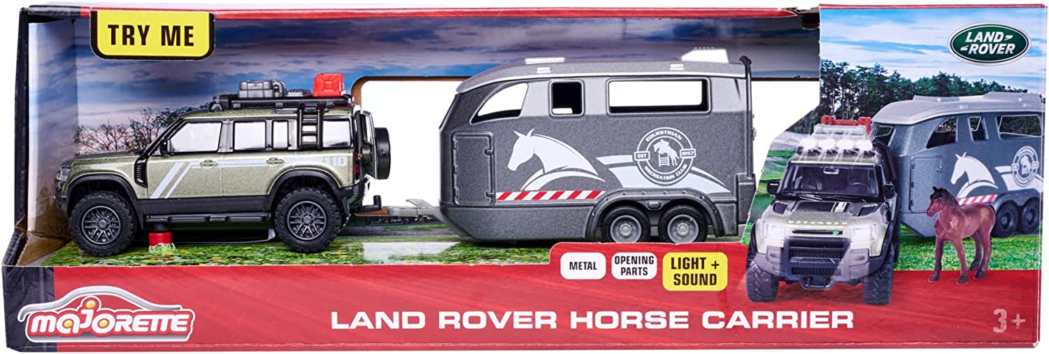 MAJORETTE 6000 LANDROVER HORSE CARRIER DIECAST