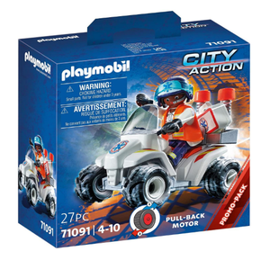 PLAYMOBIL 71091 CITY ACTION MEDICAL QUAD WITH PULLBACK MOTOR
