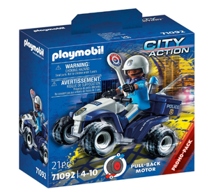 PLAYMOBIL 71092 CITY ACTION POLICE QUAD WITH PULLBACK MOTOR