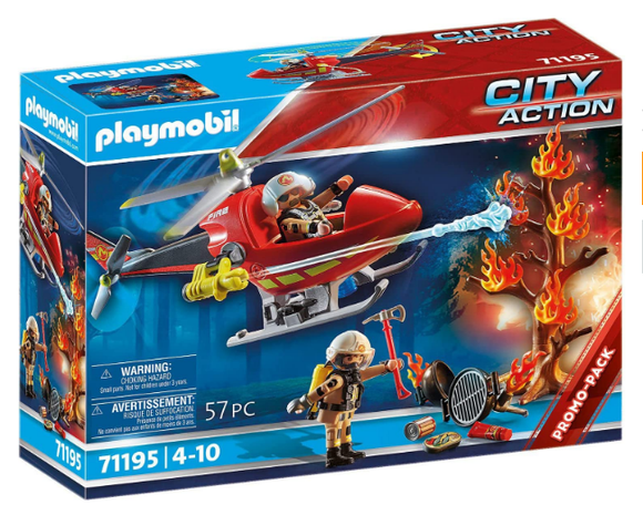 PLAYMOBIL 71195 CITY ACTION FIRE RESCUE HELICOPTER