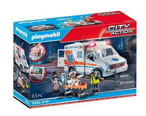 PLAYMOBIL 71232 CITY ACTION AMBULANCE WITH LIGHTS AND SOUNDS
