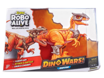 ZURU ROBO ALIVE 7133 ROBOTIC DINO RAPTOR LIGHT UP WALKING
