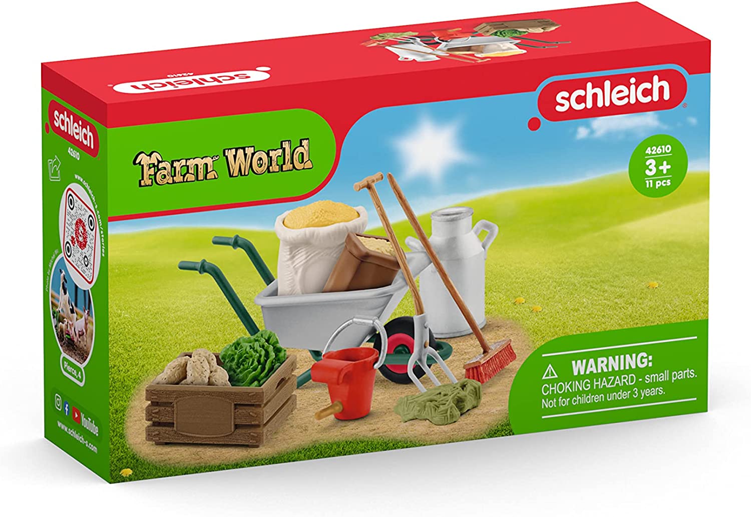 SCHLEICH 42610 FARM WORLD STABLE CARE ACCESSORIES
