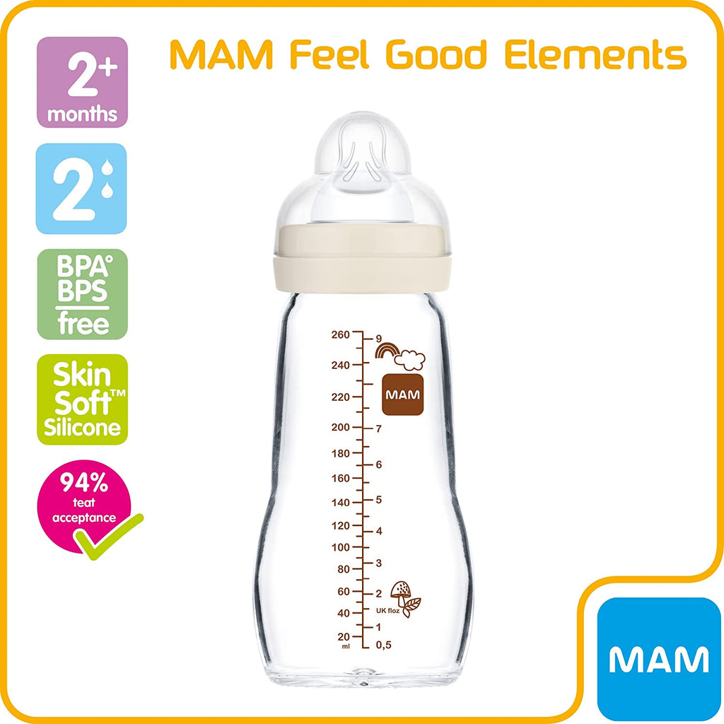 MAM Feel Good GlassBottle 2m+