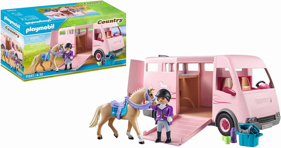 PLAYMOBIL 71237 COUNTRY HORSE TRANSPORTER WITH TRAINER