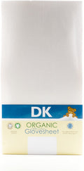 DK Glovesheets 100% Cotton Fitted Travel Cot Sheet (White, 105x75cm)