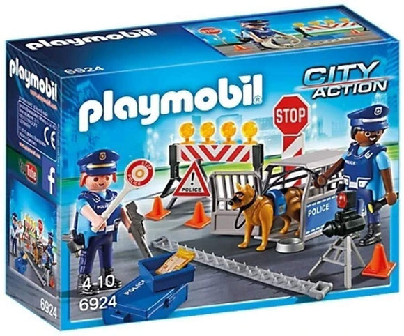 PLAYMOBIL 6924 CITY ACTION POLICE ROAD BLOCK