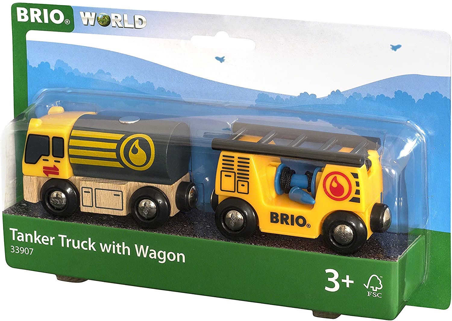 BRIO RAIL 33907 TANKER TRUCK WITH WAGON
