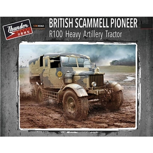 THUNDER MODEL 35202  BRITISH SCAMMELL PIONEER  HEAVY ARTILLERY R100 TRACTOR 1/35 SCALE