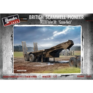 THUNDER MODEL 35208  BRITISH SCAMMELL PIONEER  TRCU30 TRAILER 30T LATE GOOSE-NECK 1/35 SCALE
