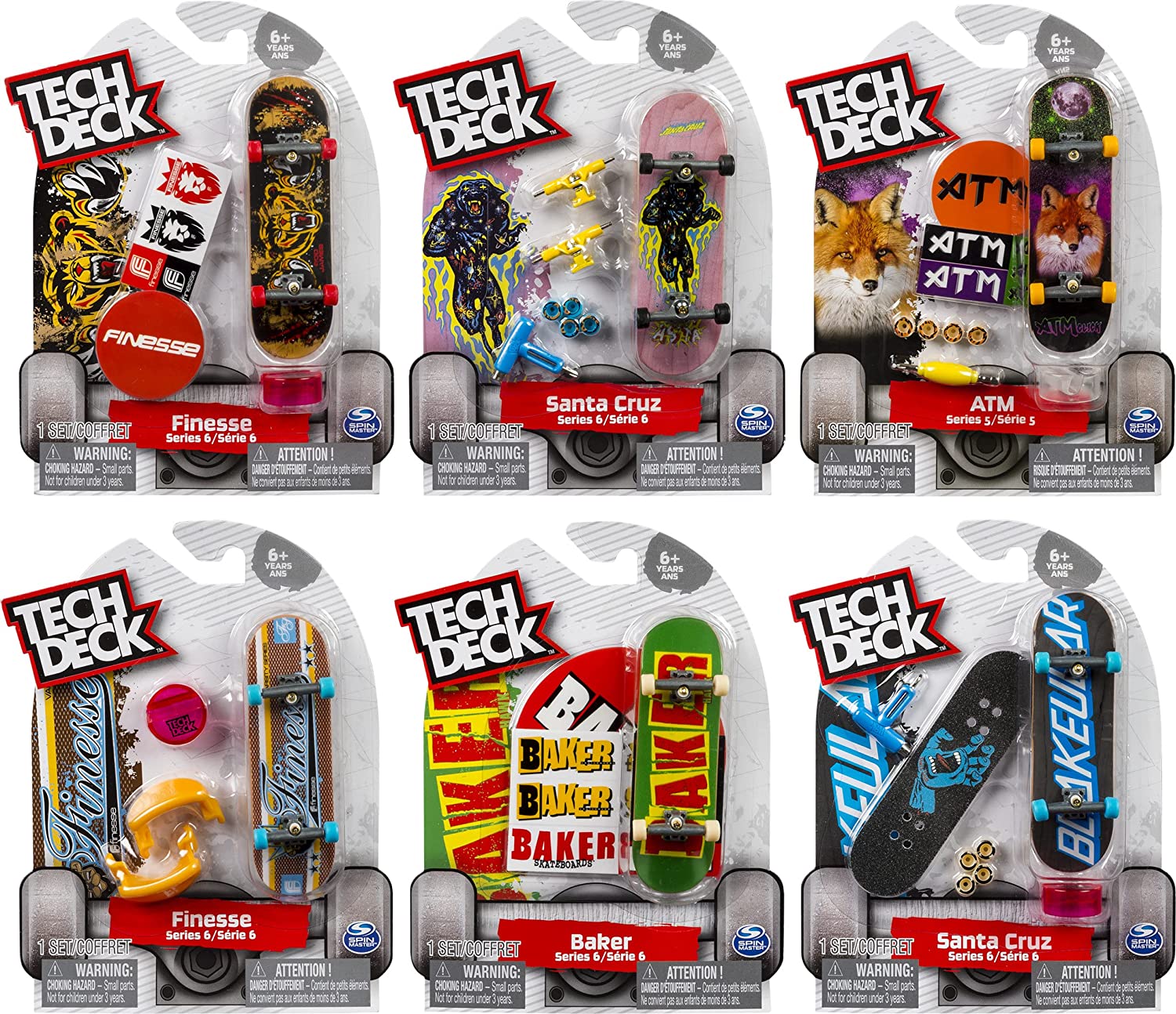TECH DECK 6028846 FINGER SKATE BOARD ASSORTED DESIGNS