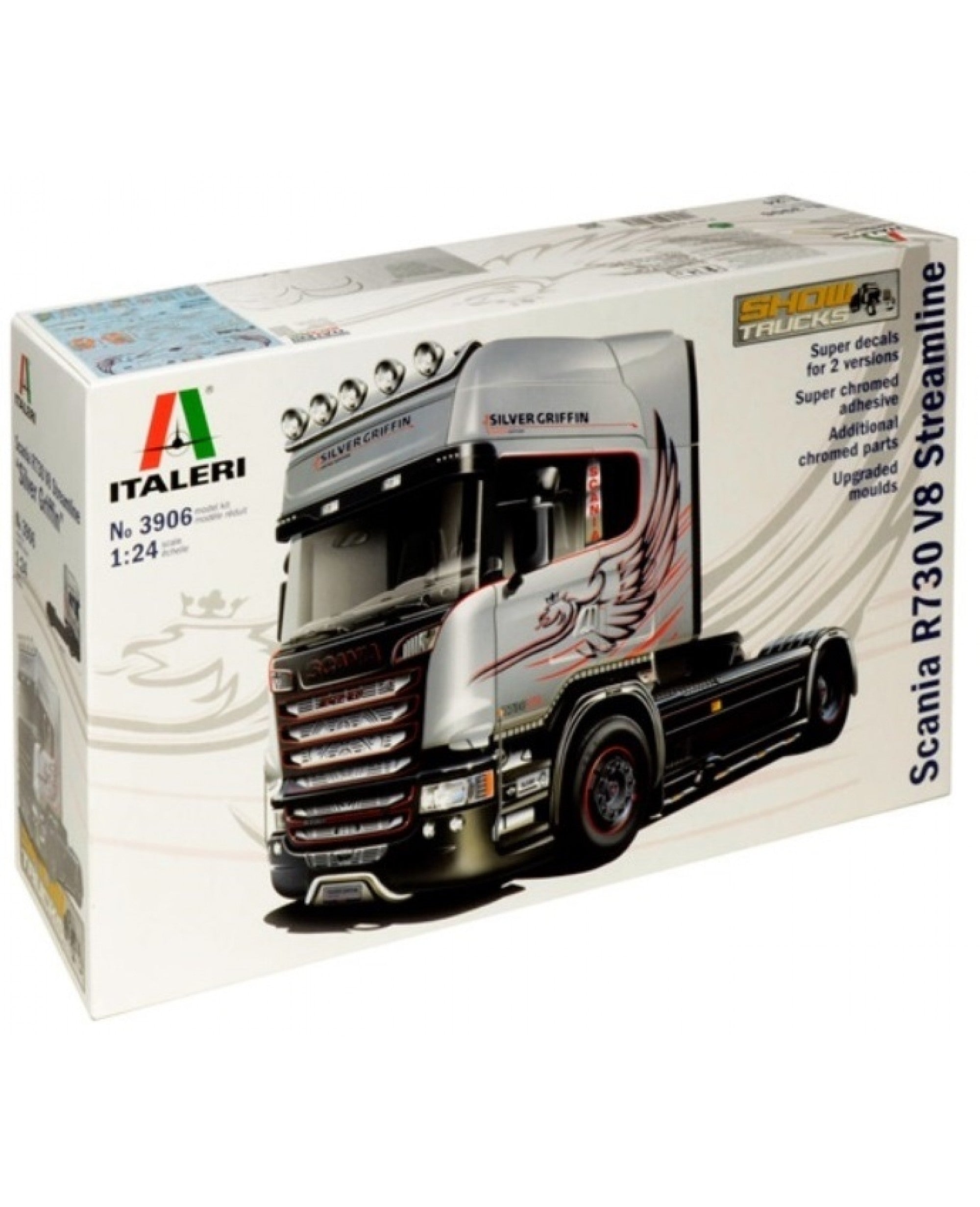 ITALERI 3906 Scania r730 v8 Streamline  Plastic Model Kit 1/24 SCALE