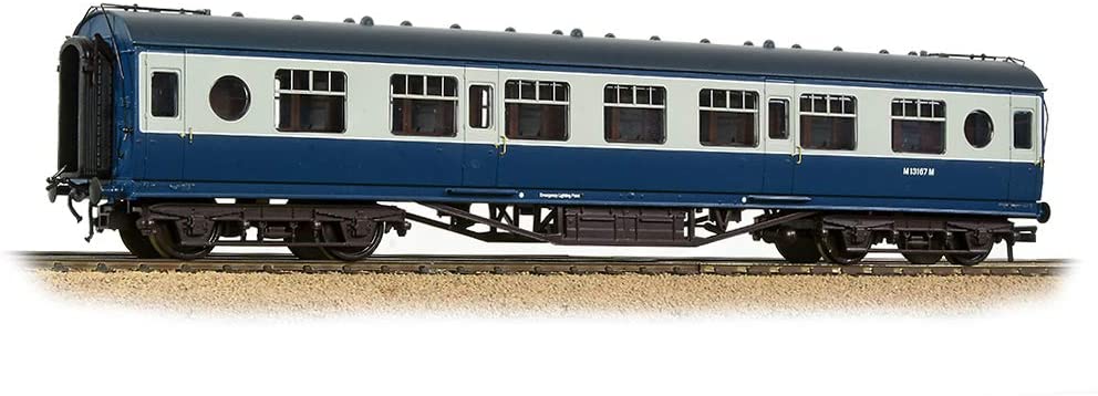 BACHMANN 39-452 LMS 57FT PORTHOLE COACH CORRIDOR SECOND BR BLUE & GREY
