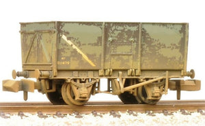 GRAHAM FARISH 377-453 16T SLOPE SIDED MINERAL WAGON BR GREY WEATHERED