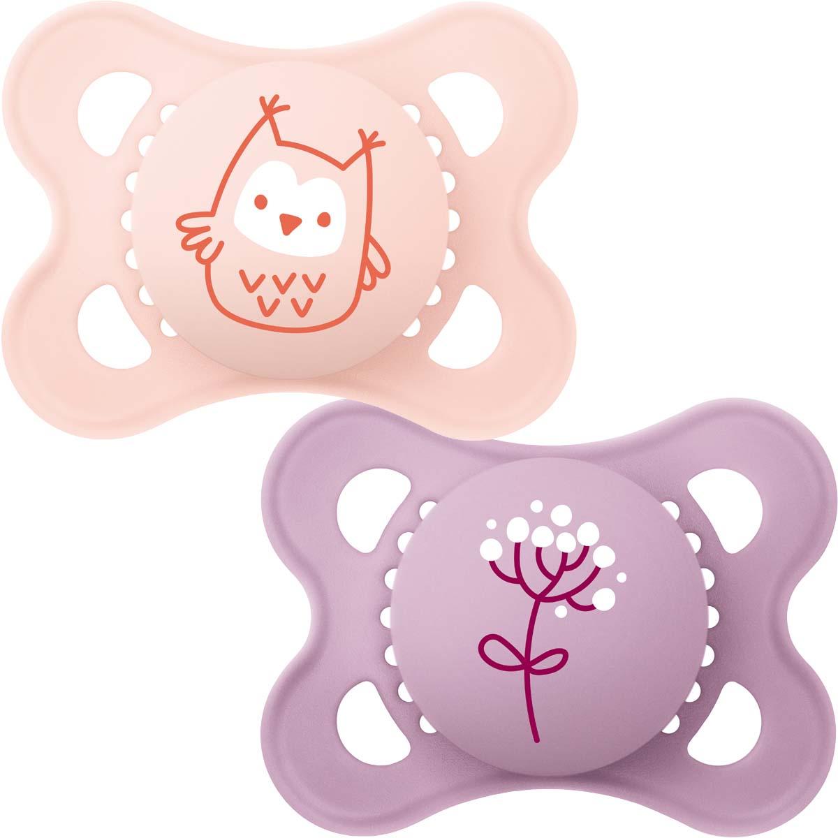 MAM Colours of Nature Soother 0+ Months Pink