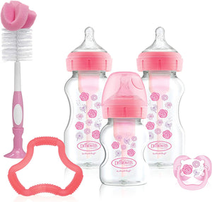 Dr Browns Pink Options+Anti Colic Gift Set
