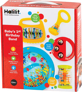 HALILIT BABYS 1ST BIRTHDAY BAND GIFT SET