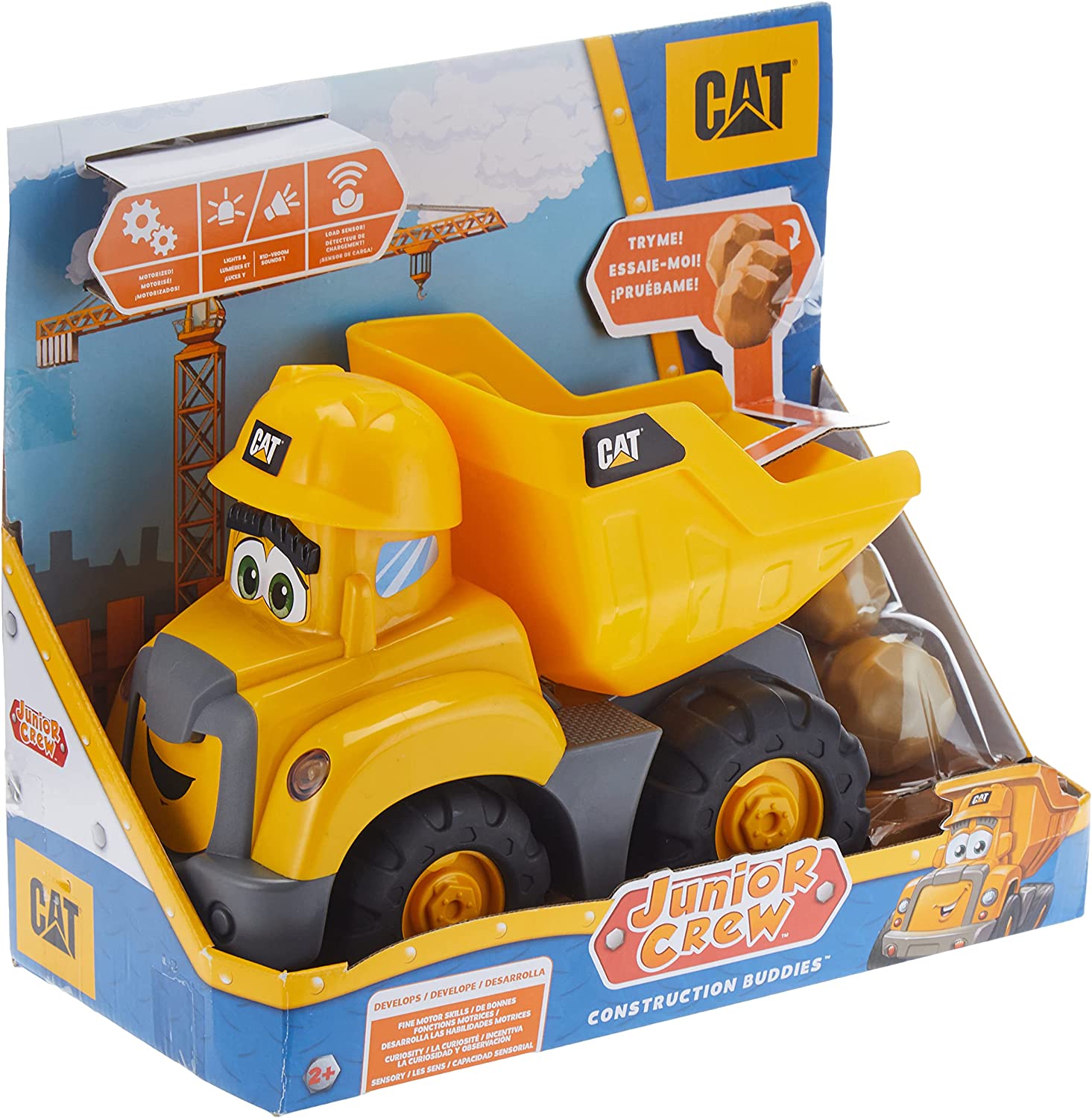 CAT 82452 JUNIOR CREW CONSTRUCTION BUDDIES DUMP TRUCK LIGHTS & SOUNDS