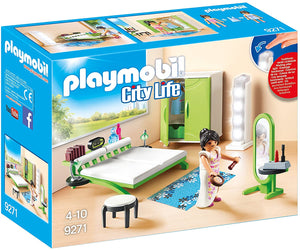 PLAYMOBIL 9271 CITY LIFE BEDROOM WITH WORKING LIGHTS