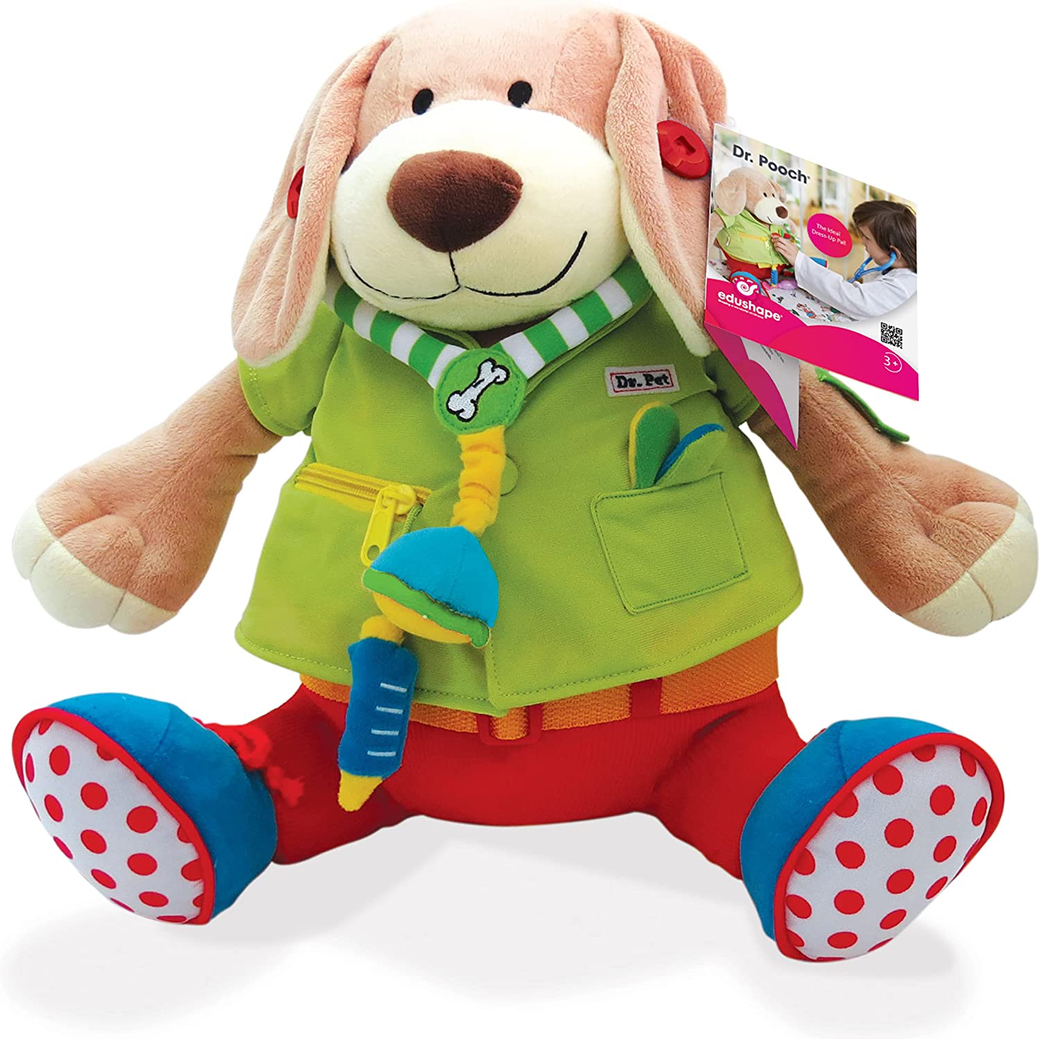 EDUSHAPE DR POOCH LEARNING SOFT TOY