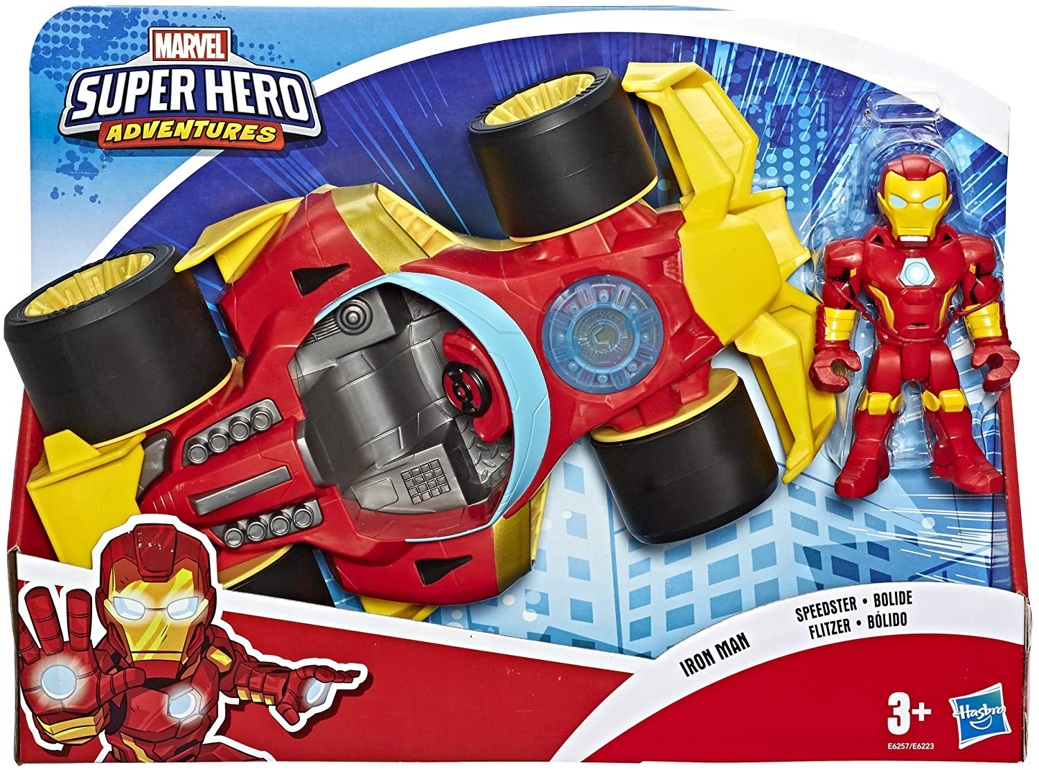 MARVEL E6257 SUPERHERO ADVENTURES IRON MAN  SPEEDSTER VEHICLE