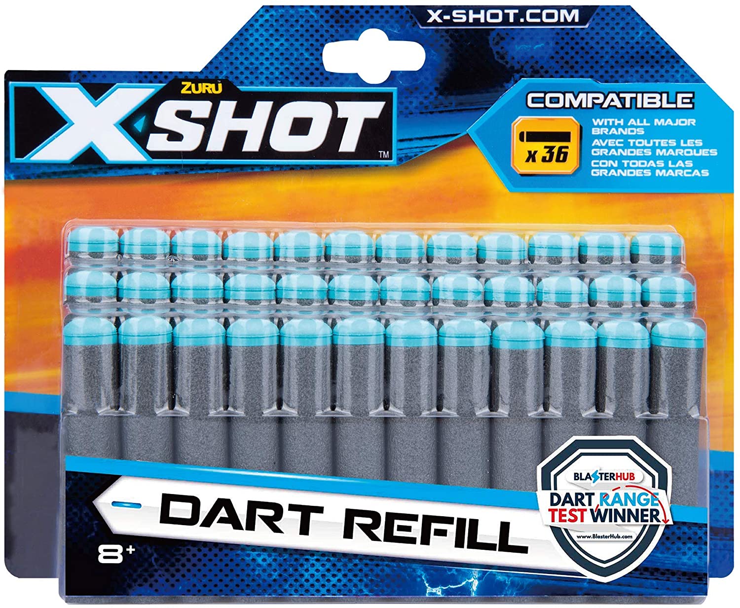 X SHOT 3618 EXTRA AMMO DARTS 36 PCS (FITS MOST MAJOR BRANDS)