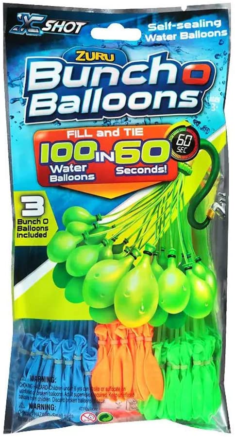 ZURU 1213 WATER BOMB BUNCH OF BALLOONS 100 PACK