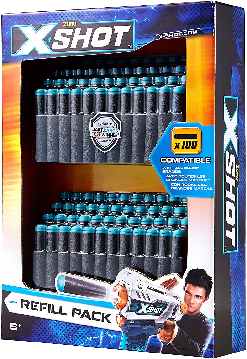X SHOT 5639 EXTRA AMMO DARTS 100 PCS (FITS MOST MAJOR BRANDS)