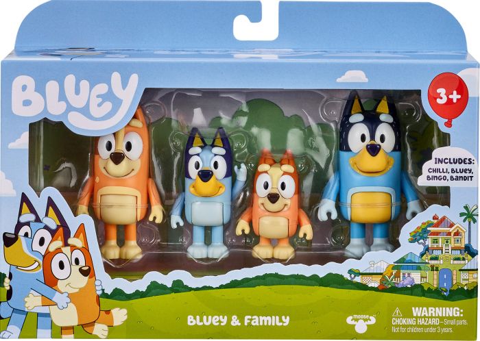 BLUEY 13009 BLUEY & FAMILY 4 FIGURE PACK