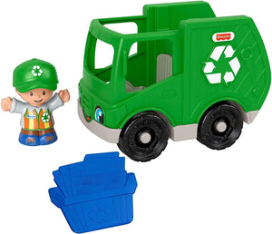 FISHER PRICE GMJ17 LITTLE PEOPLE RECYCLING TRUCK AND FIGURE