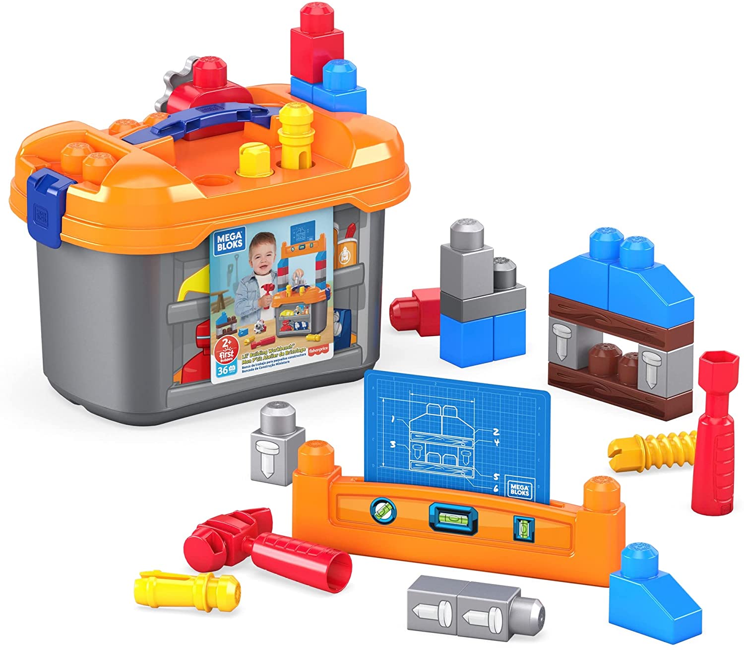 MEGA BLOKS GNT92 LIL BUILDING WORKBENCH