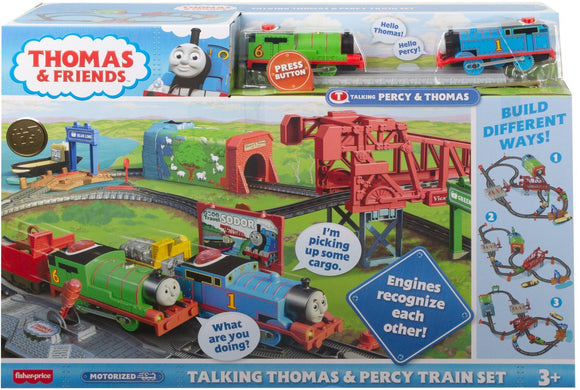 THOMAS AND FRIENDS GTM20 TALKING THOMAS AND PERCY TRAIN SET