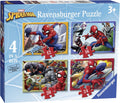 RAVENSBURGER 69156 MARVEL SPIDERMAN 4 IN A BOX JIGSAW PUZZLE