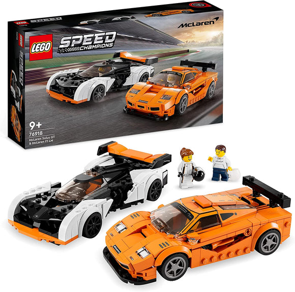 LEGO 76918 SPEED CHAMPIONS MCLAREN SOLUS GT AND MACLAREN F1 LM