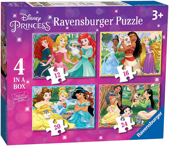 Ravensburger 3079 Disney Princess 4 In a Box  Piece Jigsaw Puzzle