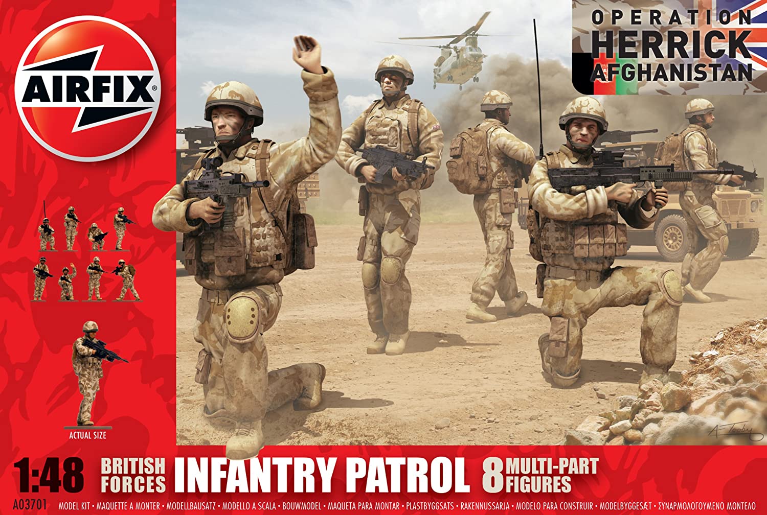 AIRFIX A03701 BRITISH FORCES INFANTRY PATROL 1/48 SCALE