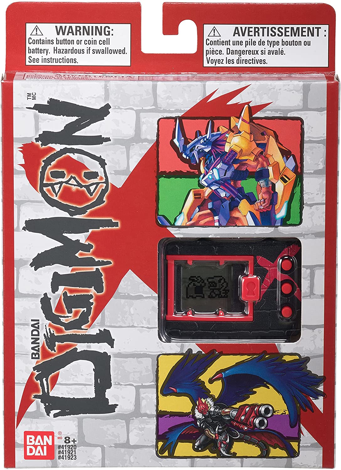 BANDAI 41921 DIGIMON X BLACK AND RED VIRTUAL MONSTER PET BY TAMAGOTCHI