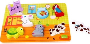 TOOKY TKC480 WOODEN CHUNKY PUZZLE - PETS