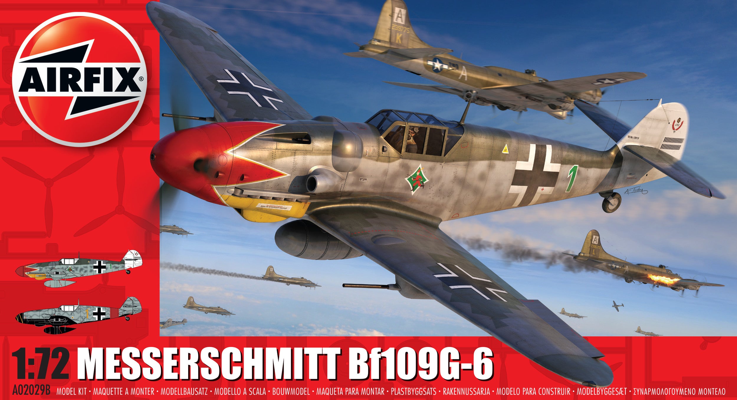 AIRFIX A02029B MESSERSCMITT BF109G-6  1:72 Scale