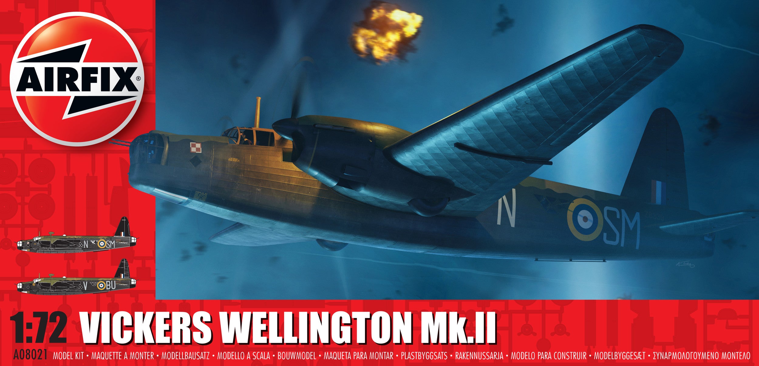 AIRFIX A08021 VICKERS WELLINGTON MK.II 1/72 SCALE