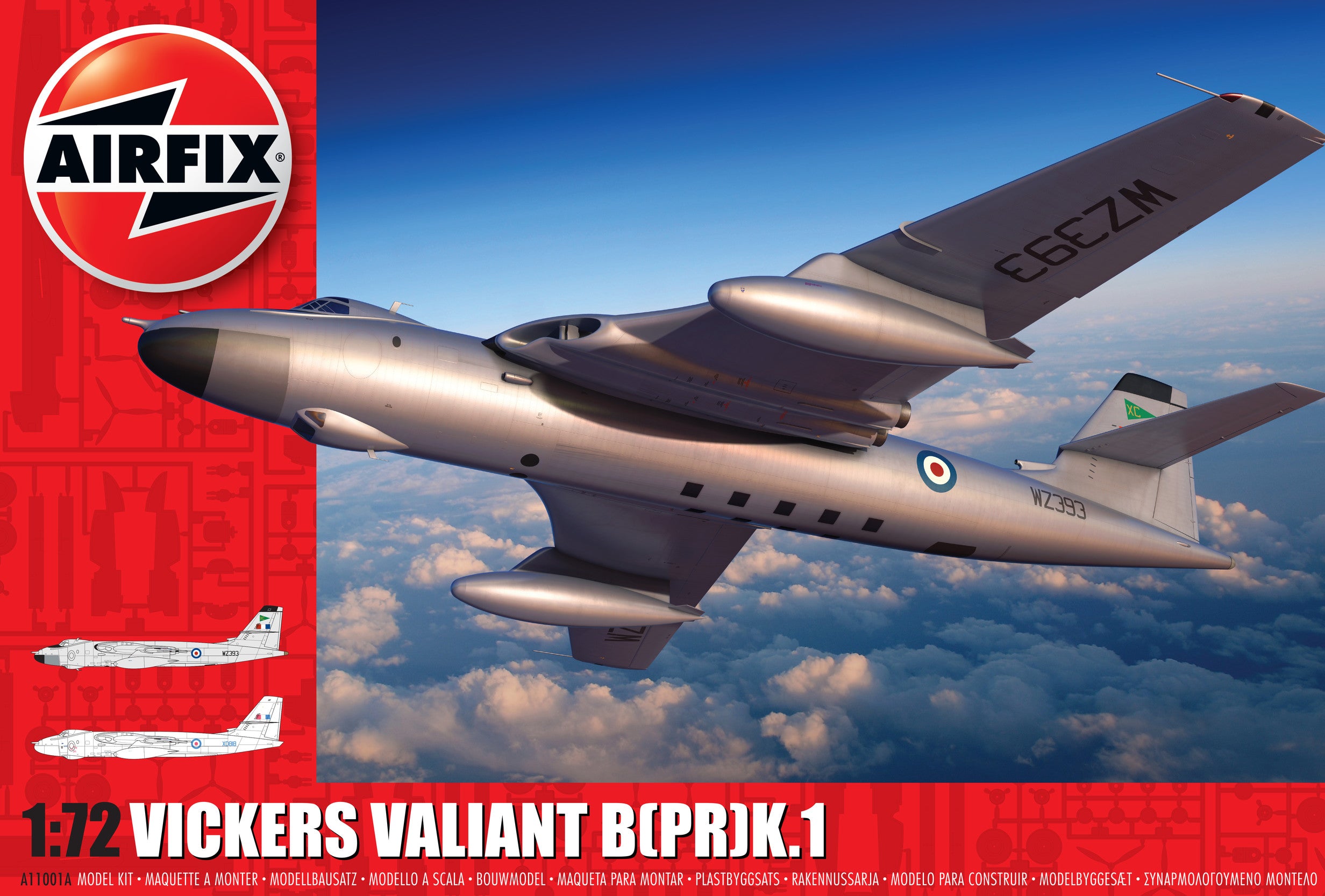 AIRFIX A11001A  VICKERS VALIANT B(PR)K.1 1/72 SCALE